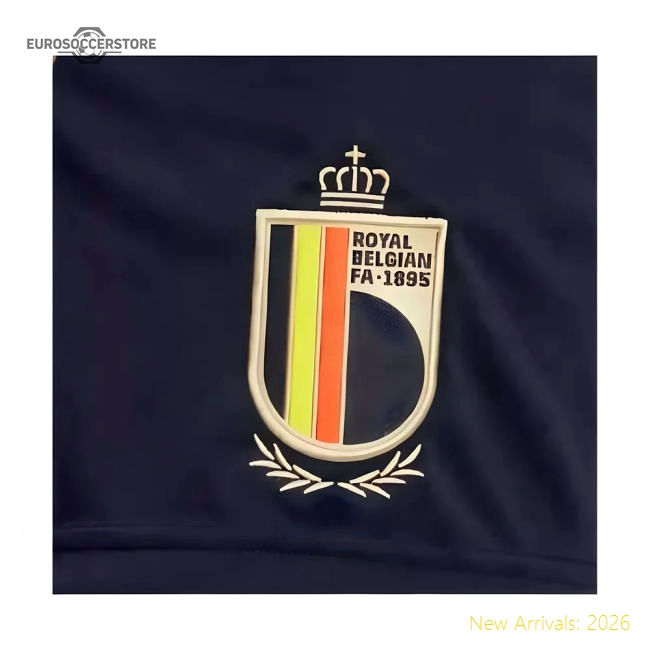 2024-2025 Belgium Home Shorts (Black)-Vantage Point Soccer