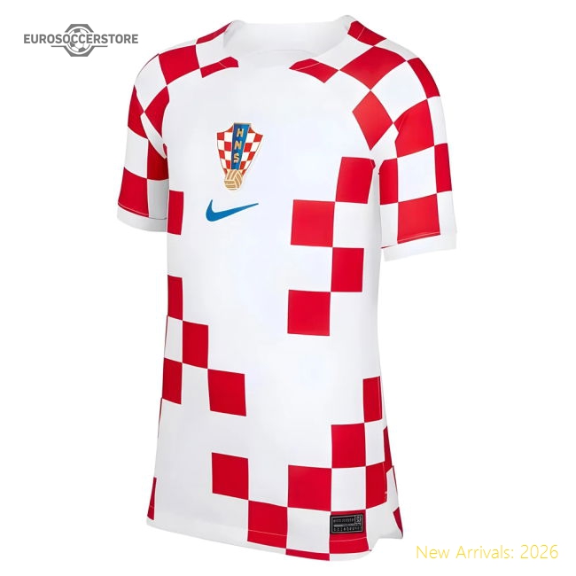 2022-2023 Croatia Home Shirt (Kids) (Your Name)-Vantage Point Soccer