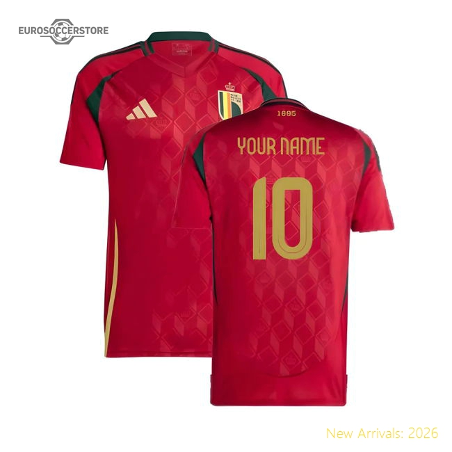 2024-2025 Belgium Home Fan Shirt (Kids) (Your Name)-Vantage Point Soccer