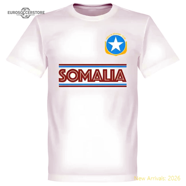 Somalia Team T-Shirt - White-Football Shirts Shop