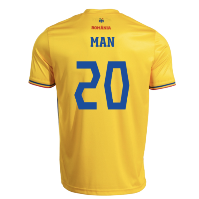 2025-2026 Romania Home Replica Shirt (Kids) (Man 20)-Vantage Point Soccer