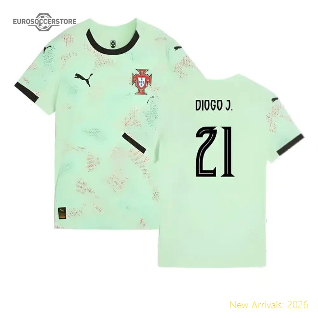 2025-2026 Portugal Womens Team Away Shirt (Ladies) (Diogo J. 21)-Vantage Point Soccer