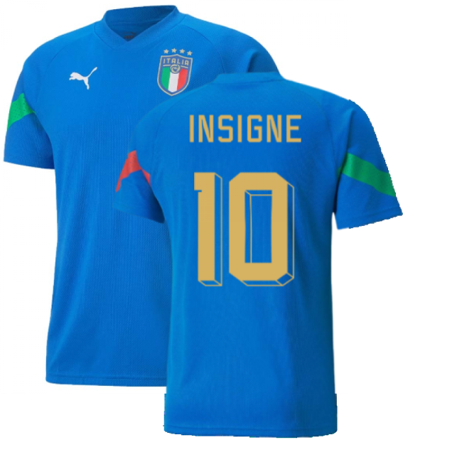 2022-2023 Italy Player Training Jersey (Blue) (INSIGNE 10)-Vantage Point Soccer