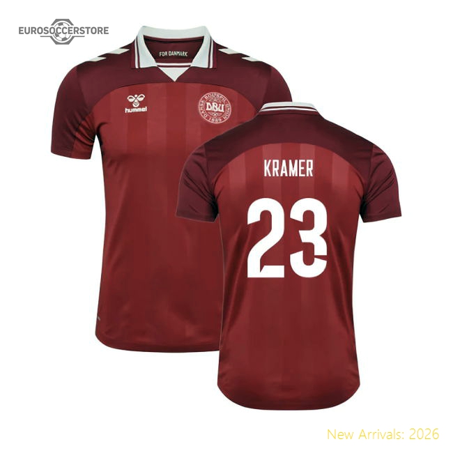 2025-2026 Denmark Womens Team Home Shirt (Ladies) (Kramer 23)-Vantage Point Soccer
