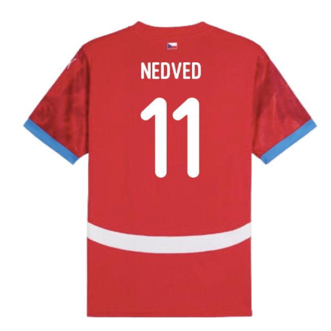 2024-2025 Czech Republic Home Shirt (Nedved 11)-Vantage Point Soccer
