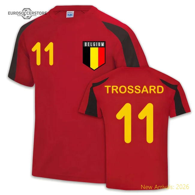 Belgium Sports Jersey Training (Leandro Trossard 11)-Vantage Point Soccer