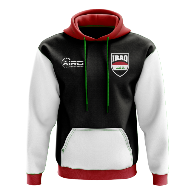 Iraq Concept Country Football Hoody (Black)-Vantage Point Soccer