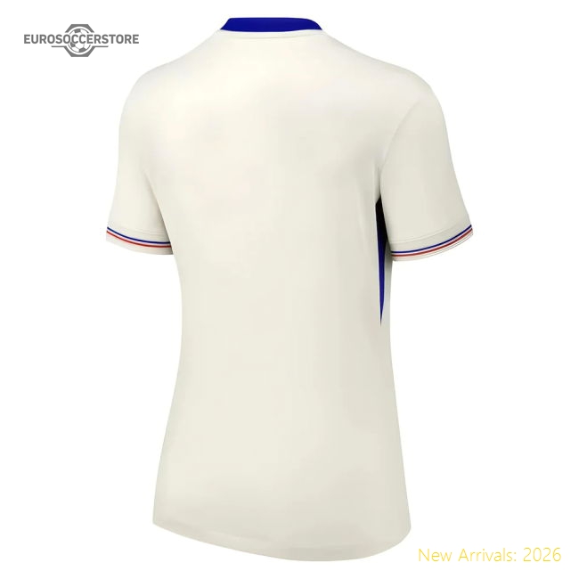 2025-2026 France Womens Team Away Shirt (Ladies)-Vantage Point Soccer