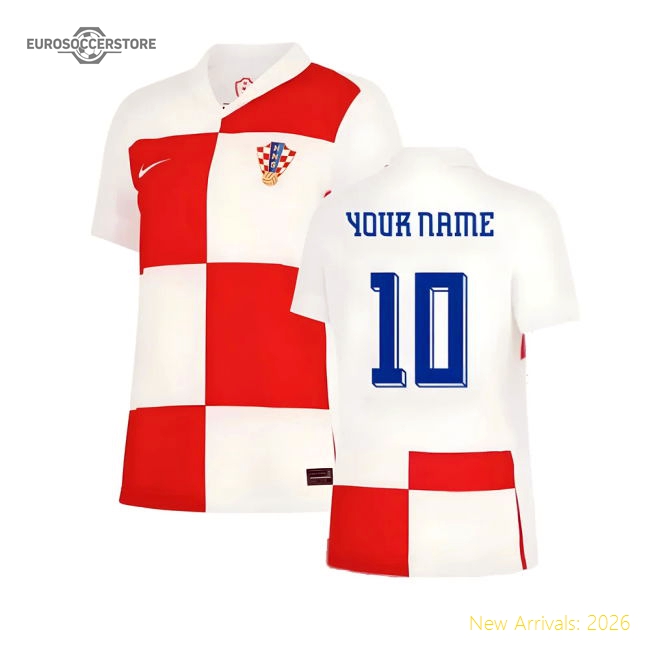 2024-2025 Croatia Home Shirt (Womens) (Your Name)-Vantage Point Soccer