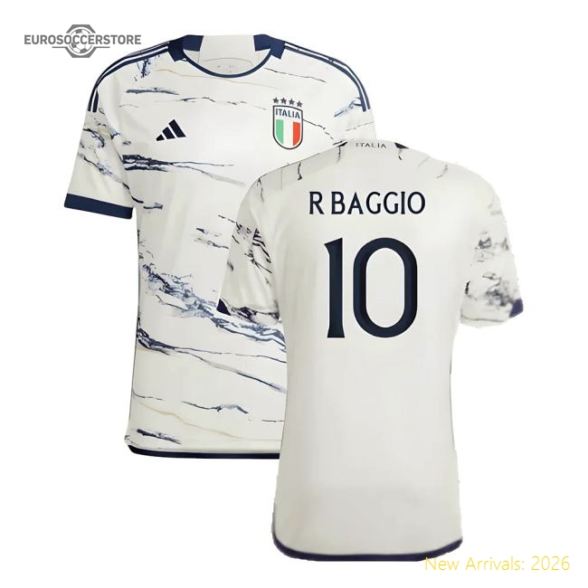 2023-2024 Italy Away Shirt (R BAGGIO 10)-Vantage Point Soccer