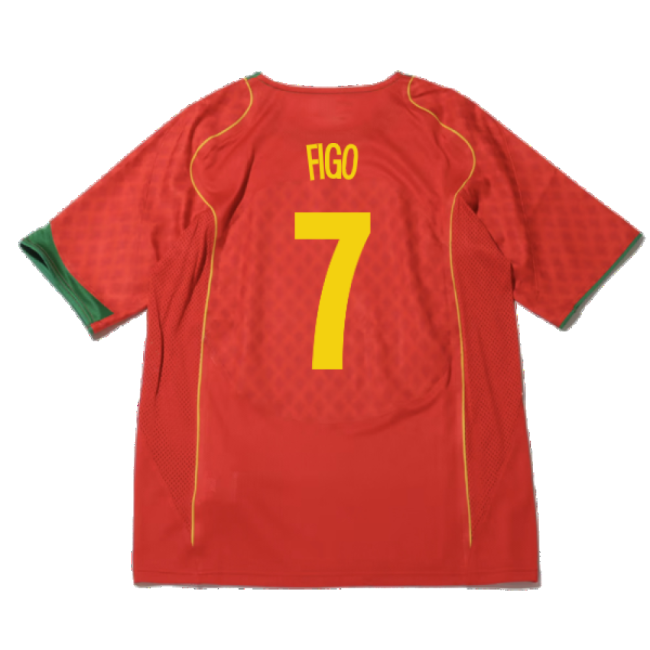 Portugal 2004 Reissue Home Shirt (Figo 7)-Vantage Point Soccer