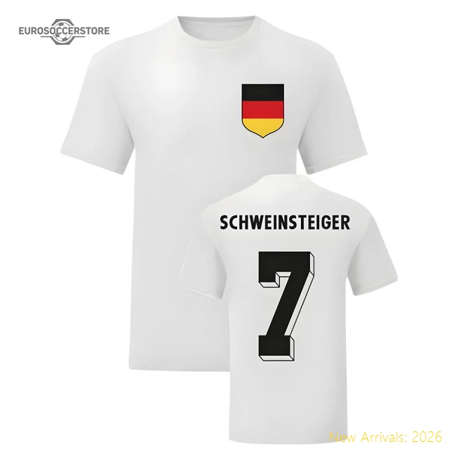Bastian Schweinsteiger Germany National Hero Tee\'s (White)-Vantage Point Soccer
