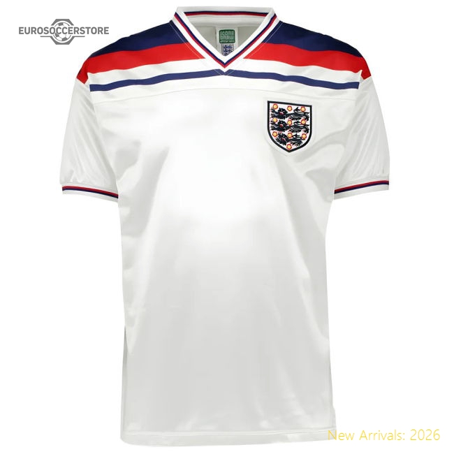 Score Draw England 1982 Home Shirt-Vantage Point Soccer