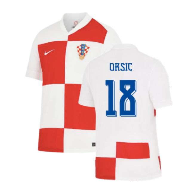 2024-2025 Croatia Home Shirt (Orsic 18)-Vantage Point Soccer