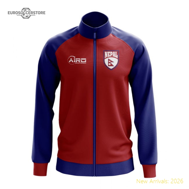 Nepal Concept Football Track Jacket (Red)-Vantage Point Soccer