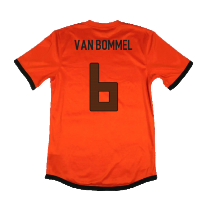 Holland 2012-13 Home Shirt ((Very Good) S) (Van Bommel 6)-Football Jersey Hub