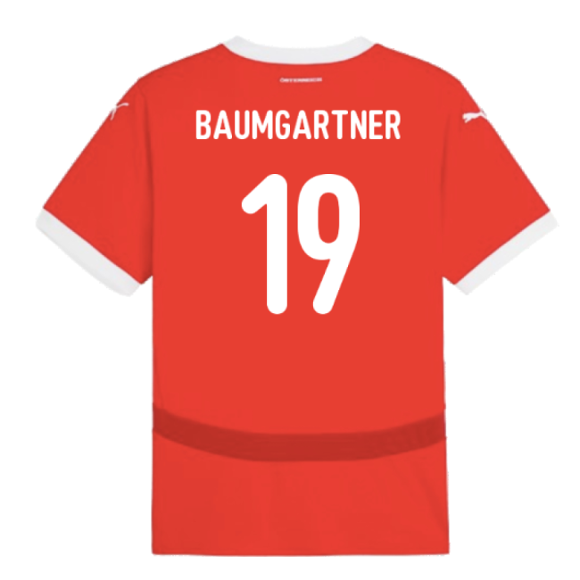 2024-2025 Austria Home Shirt (Baumgartner 19)-Vantage Point Soccer