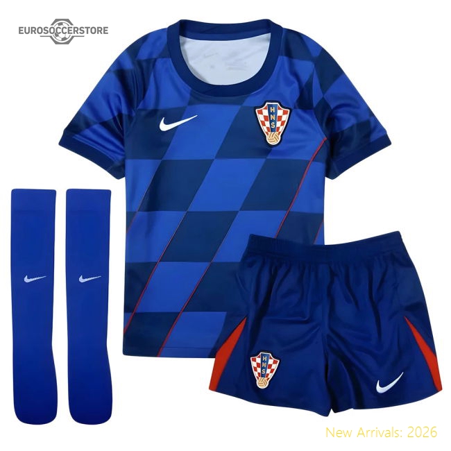 2024-2025 Croatia Away Mini Kit-Vantage Point Soccer