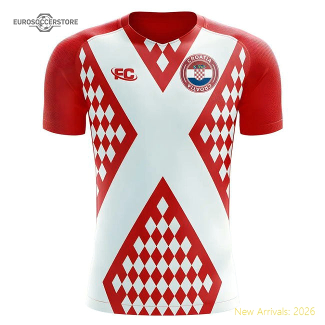 2018-2019 Croatia Fans Culture Home Concept Shirt - Womens-Vantage Point Soccer