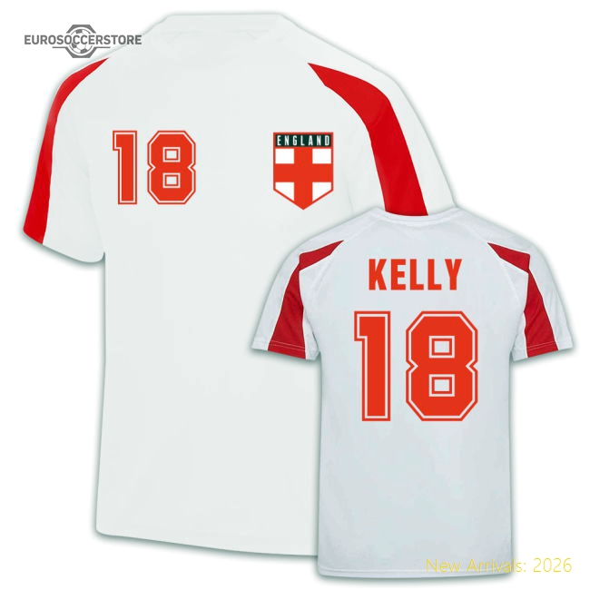 England Women Sports Training Jersey (Chloe Kelly 18)-Vantage Point Soccer