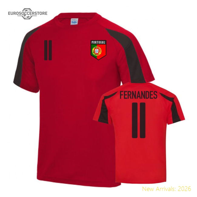 Portugal Sports Training Jersey (Fernandes 11)-Vantage Point Soccer