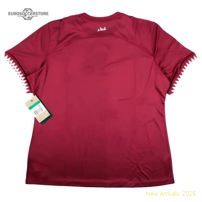 2022-2023 Qatar Home Shirt (Ladies)-The Soccer Shirt Hub