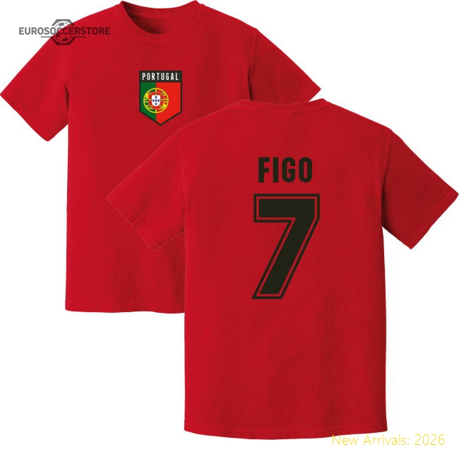 Figo Portugal Training Jersey (Red)-Vantage Point Soccer