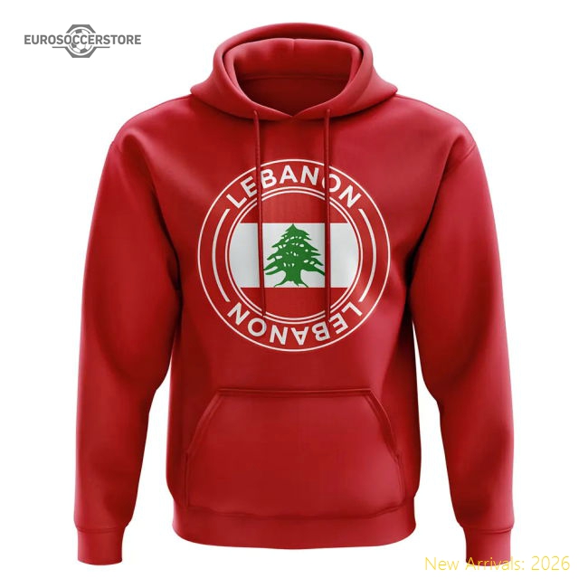 Lebanon Football Badge Hoodie (Red)-Vantage Point Soccer