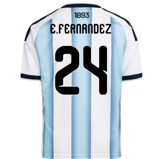 2026-2027 Argentina Home Shirt (Kids) (E.Fernandez 24)-PitchVibe Kits