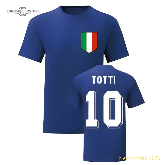 Francesco Totti Italy National Hero Tee\'s (Blue)-Vantage Point Soccer