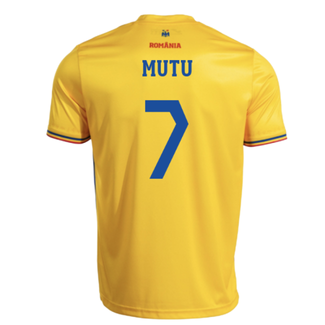 2025-2026 Romania Home Replica Shirt (Kids) (Mutu 7)-Vantage Point Soccer