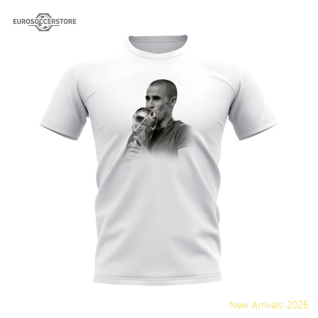 Fabio Cannavaro Italy Legend T-Shirt (White)-Vantage Point Soccer
