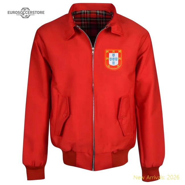 Portugal Red Harrington Jacket-Vantage Point Soccer