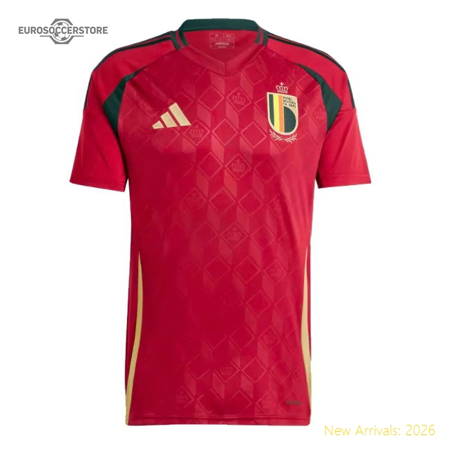 2024-2025 Belgium Home Shirt (E.Hazard 10)-ly44