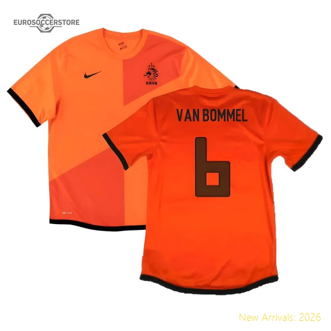 Holland 2012-13 Home Shirt ((Very Good) S) (Van Bommel 6)-Football Jersey Hub