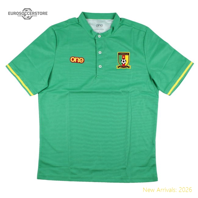 2022-2023 Cameroon Mens Polo Shirt (Green)-PitchVibe Kits
