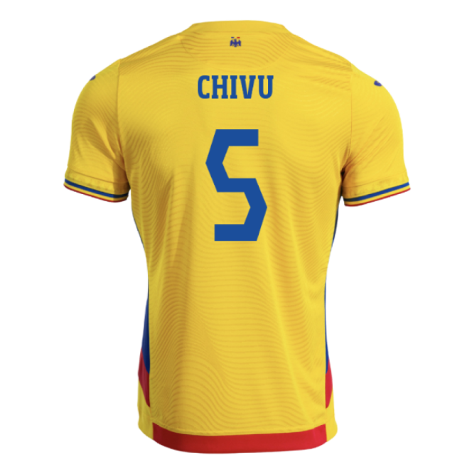 2025-2026 Romania Home Shirt (Chivu 5)-Vantage Point Soccer