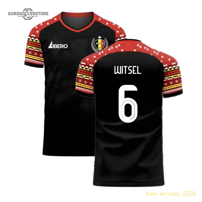 Belgium 2024-2025 Away Concept Football Kit (Libero) (7-8y) (BNWT) (Witsel 6)-Vantage Point Soccer