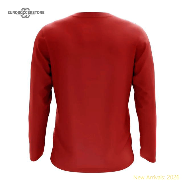 Russia Core Football Country Long Sleeve T-Shirt (Red)-Vantage Point Soccer
