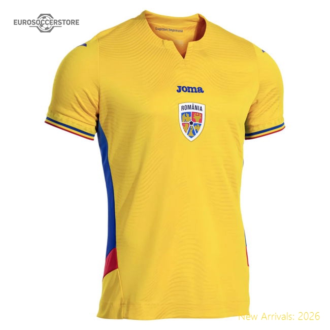 2025-2026 Romania Home Shirt (Your Name)-Vantage Point Soccer