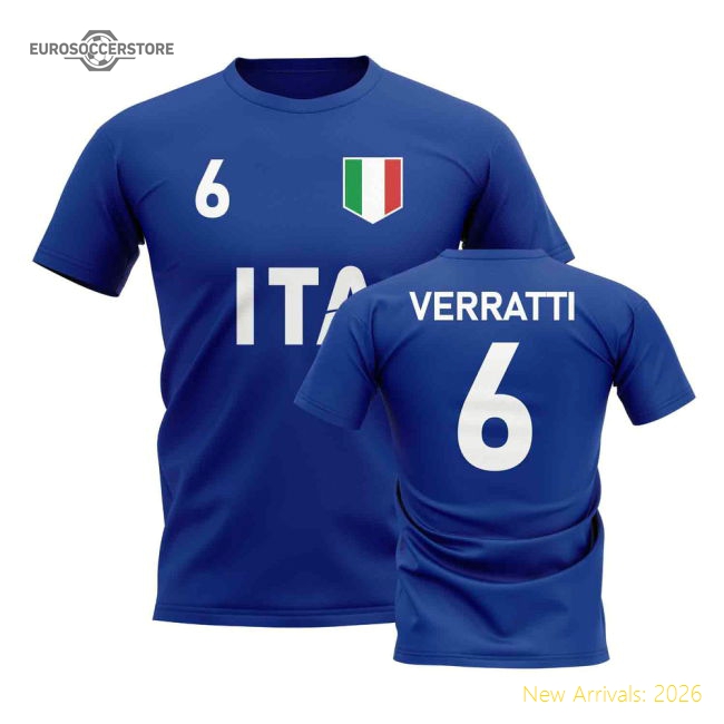 Marco Verratti Country Code Hero T-Shirt (Blue)-Vantage Point Soccer