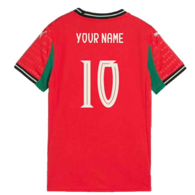 2025-2026 Portugal Womens Team Home Shirt (Ladies) (Your Name)-Vantage Point Soccer