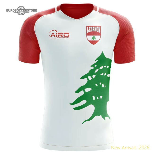2025-2026 Lebanon Home Concept Football Shirt-Vantage Point Soccer