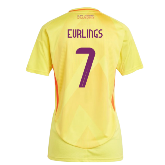 2025-2026 Belgium Womens Team Away Shirt (Ladies) (Eurlings 7)-Vantage Point Soccer