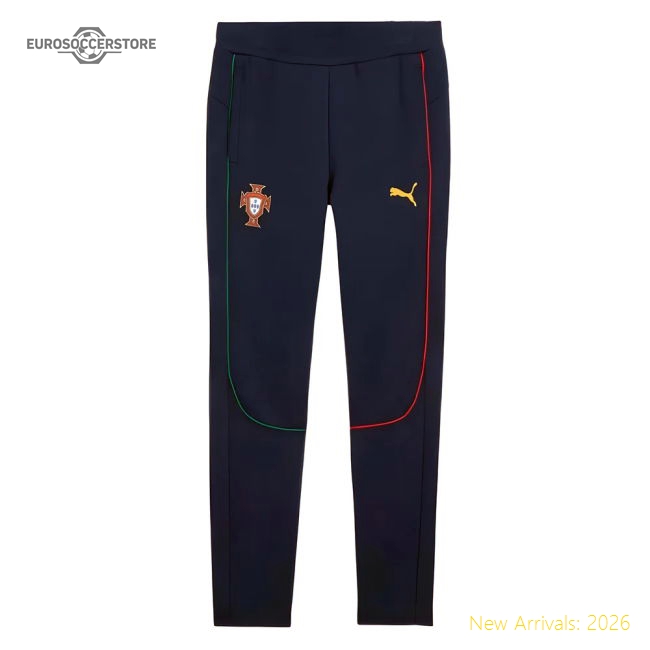 2025-2026 Portugal Casuals Pants (Persian Blue) - Kids-Vantage Point Soccer