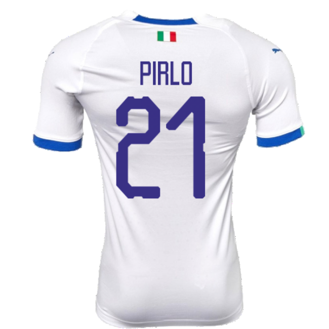 2018-2019 Italy Away evoKIT Away Shirt (Pirlo 21)-Vantage Point Soccer