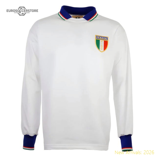 Italy 1982 Away Retro Football Shirt-Vantage Point Soccer