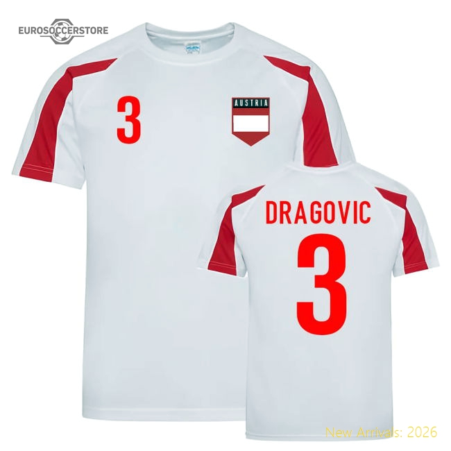 Aleksandar Dragovic Austria Sports Training Jersey (White-Red)-Vantage Point Soccer