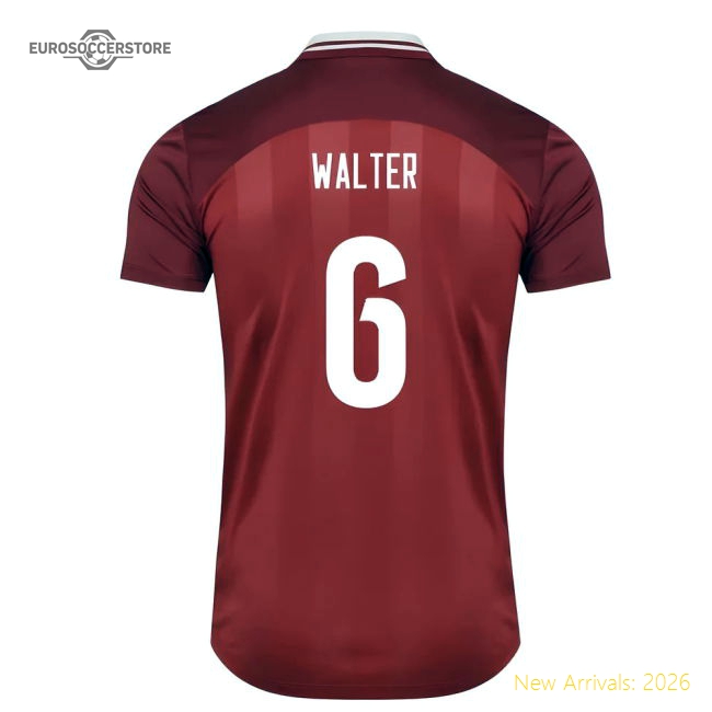 2025-2026 Denmark Womens Team Home Shirt (Unisex) (Walter 6)-Vantage Point Soccer
