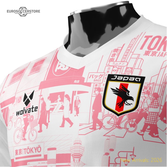 Japan Tokyo Heritage Football Jersey Red (Wolvate) Adult Short Sleeve-Vantage Point Soccer